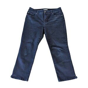 Chicos So Slimming Women's jeans Capri Dark Wash Denim Stretch 1 / US 8